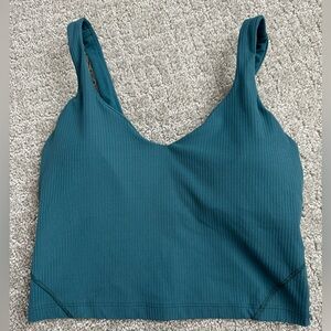 Lululemon align tank. Ribbed. Size 6 green jasper
